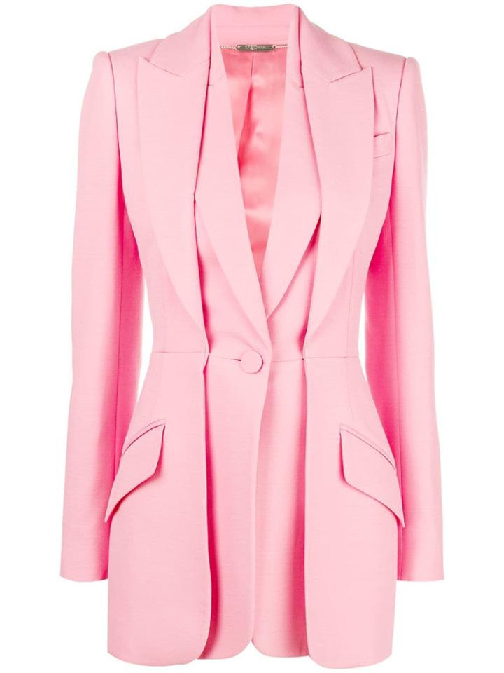 Alexander Mcqueen Double-lapel Tailored Jacket - Pink & Purple
