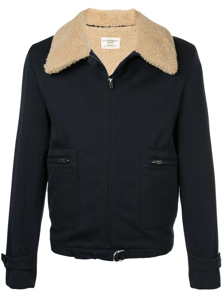 Kent & Curwen Cutaway Collar Jacket - Blue