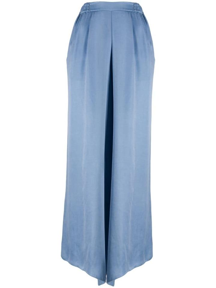 Forte Forte Flared High-waisted Trousers - Blue