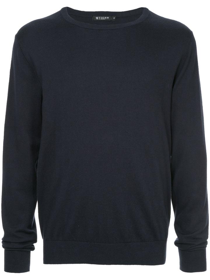 Tiger Of Sweden Round Neck Sweater - Blue