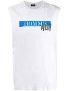 Not Guilty Homme Logo Print Muscle T-shirt - White