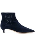Tod's Embellished Ankle Boots - Blue