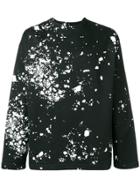 Oamc Paint Splatter Print Sweatshirt - Black