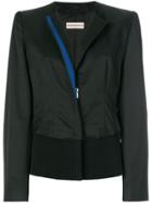 Giorgio Armani Vintage Collarless Jacket - Black