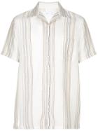 Onia Vacation Threaded Stripe Short - White