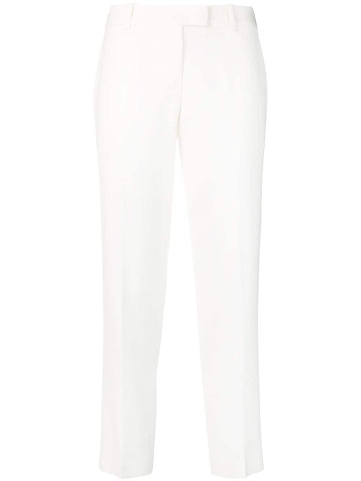 Ermanno Scervino Cropped Pleated Trousers - White