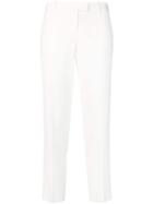 Ermanno Scervino Cropped Pleated Trousers - White