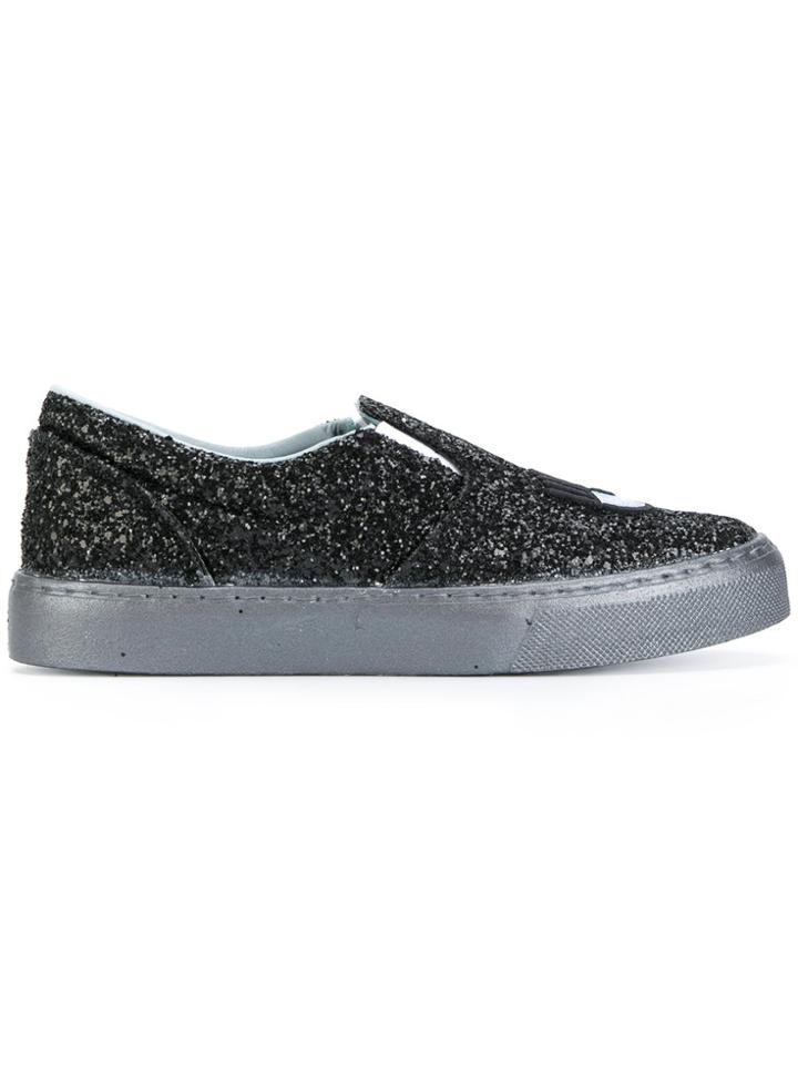 Chiara Ferragni Flirting Slip-on Sneakers - Black