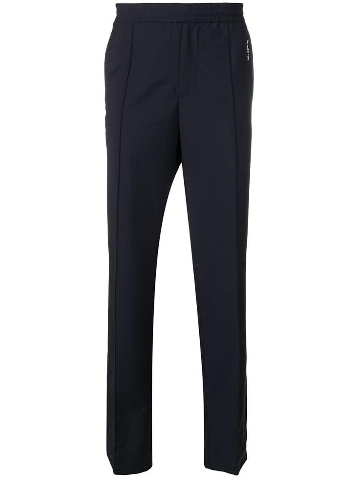 Valentino Vltn Straight Leg Trousers - Blue