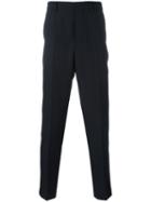 Ami Alexandre Mattiussi Plain Tailored Trousers, Men's, Size: 50, Blue, Wool/polyester