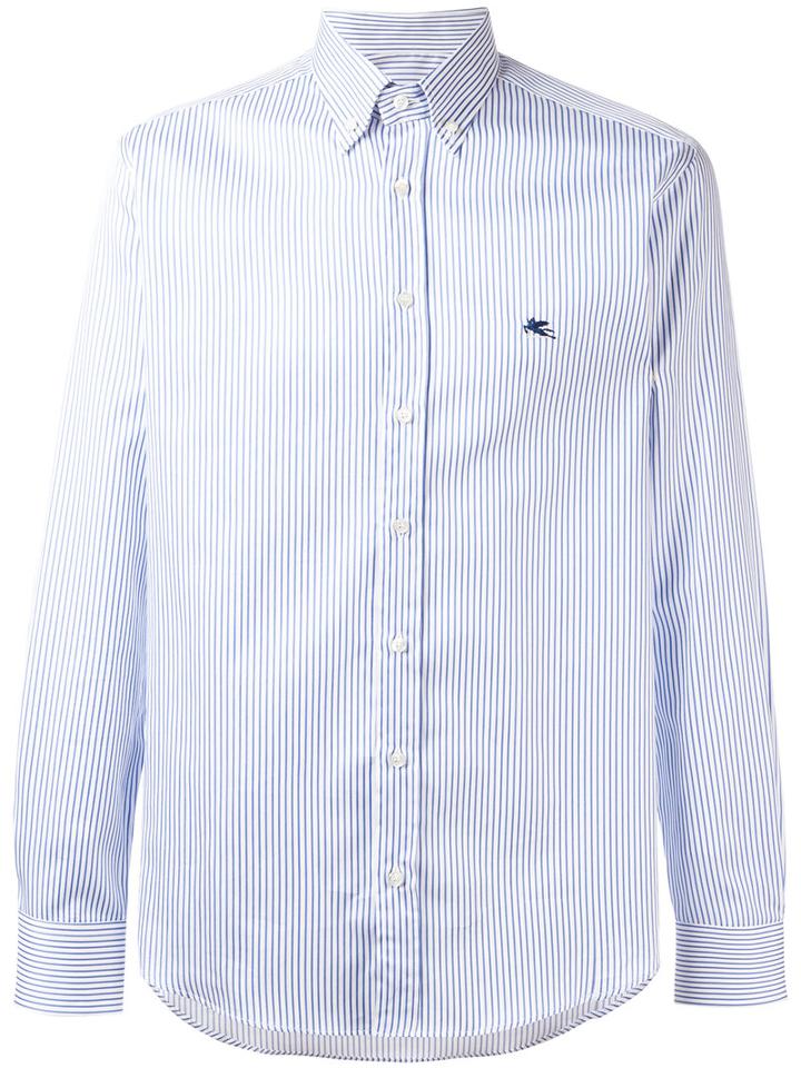 Etro Striped Shirt, Men's, Size: 39, Red, Cotton