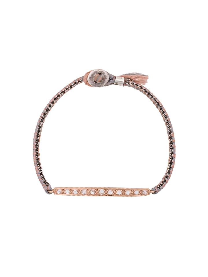 Brooke Gregson 14kt Gold 11 Diamond Bar Bracelet - Metallic