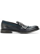 Al Duca D'aosta 1902 Fringe Front Monk Shoes - Black
