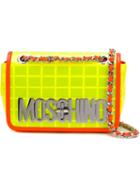 Moschino Neon Logo Plaque Crossbody Bag