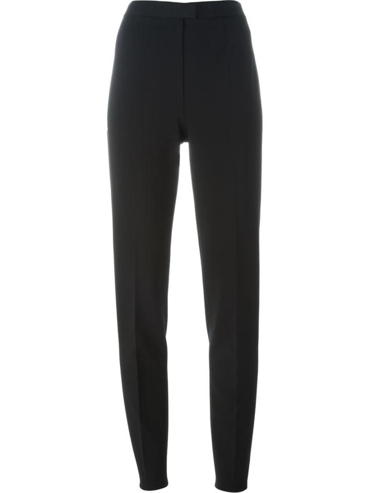Maison Margiela Tapered Trousers, Women's, Size: 42, Black, Viscose/spandex/elastane/polyamide