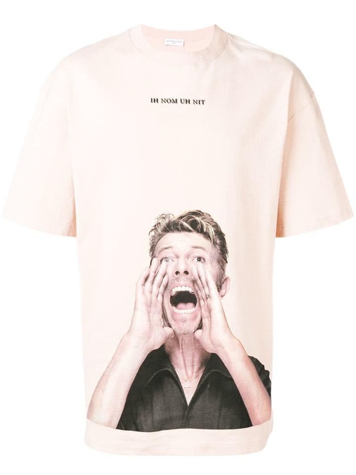 Ih Nom Uh Nit David Bowie Print T-shirt - Pink