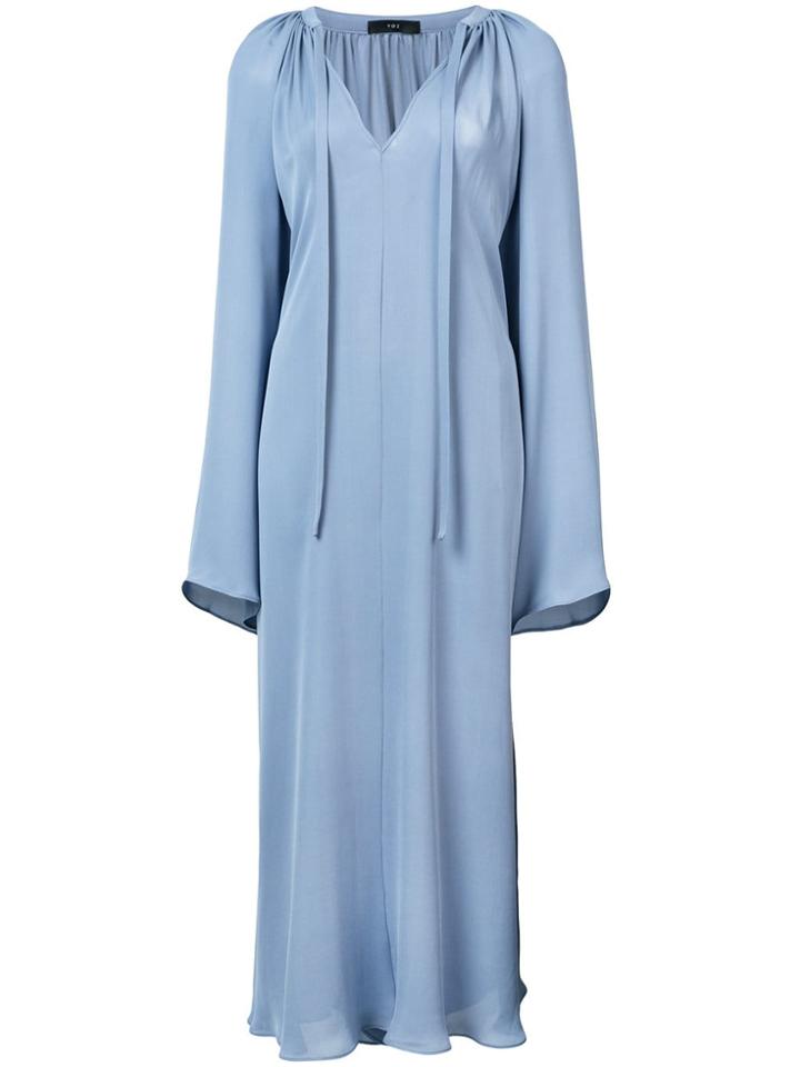 Voz Bell Sleeve Dress - Blue