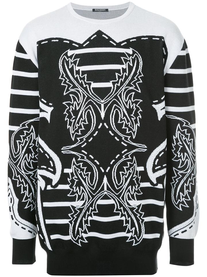Balmain Western Design Jumper - Black