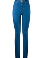 Amapô High Waist Skinny Jeans, Women's, Size: 36, Blue, Cotton/spandex/elastane