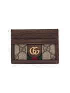 Gucci Ophidia Gg Card Case - Brown
