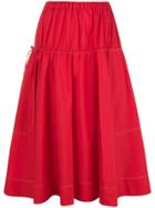 Marni Toggle Full Skirt - Red