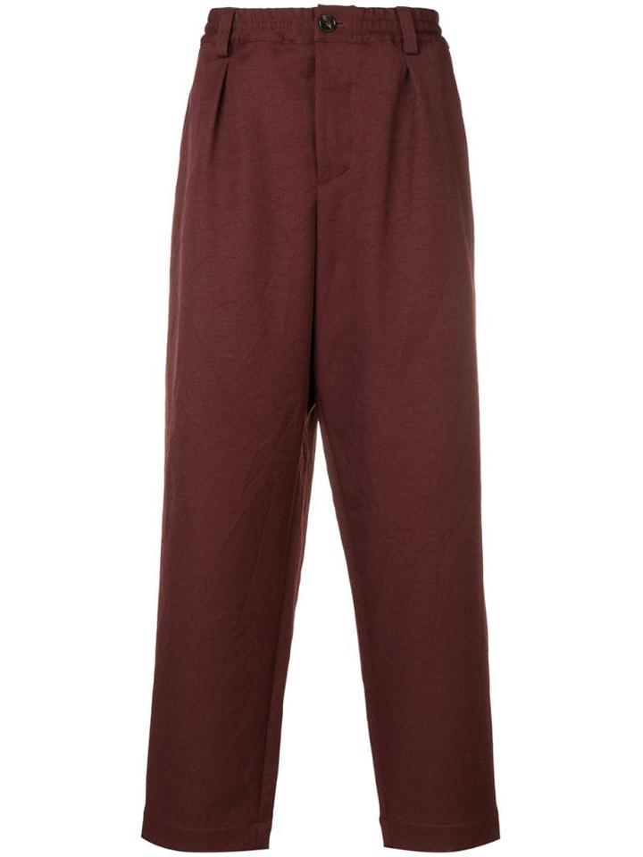 Marni Wide Leg Trousers - Red