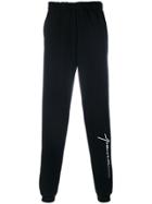 Paura Logo Motif Track Pants - Black
