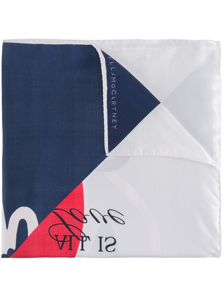 Stella Mccartney Ice Cream (ivory) Print Scarf, Women's, Silk