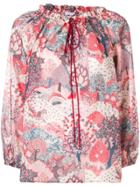 Vilshenko Mia Printed Blouse - Nude & Neutrals