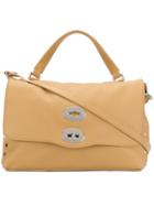 Zanellato Flat Stud Detail Handbag - Nude & Neutrals