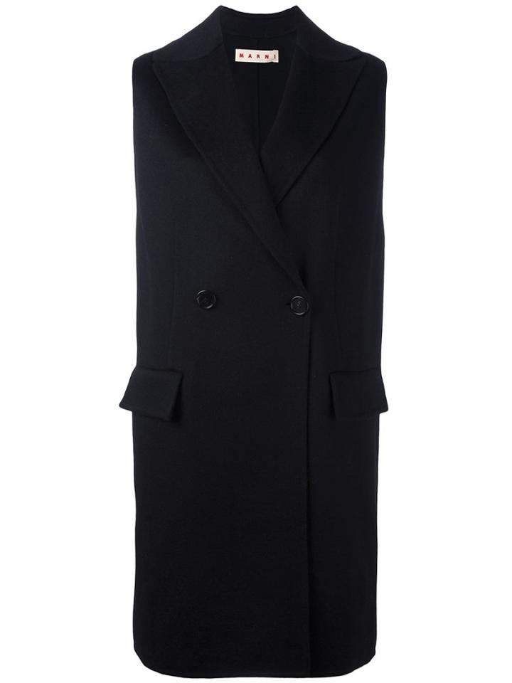 Marni Sleeveless Coat - Black