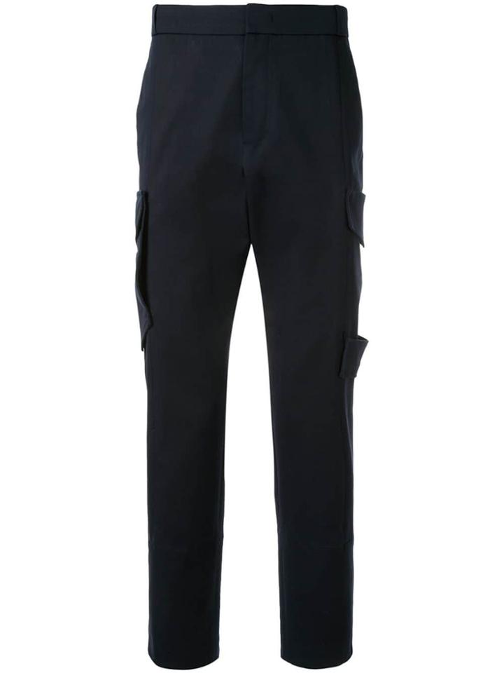 Wooyoungmi Cargo Pocket Slim-fit Trousers - Blue