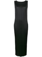Pleats Please By Issey Miyake Fitted Dress - Black