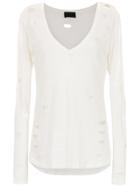 Andrea Bogosian V-neck Top - White