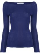 Estnation Ribbed Bateau Sweater - Blue