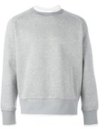 Diesel Black Gold Trim Detail Sweatshirt, Men's, Size: Xl, Grey, Cotton/polyester