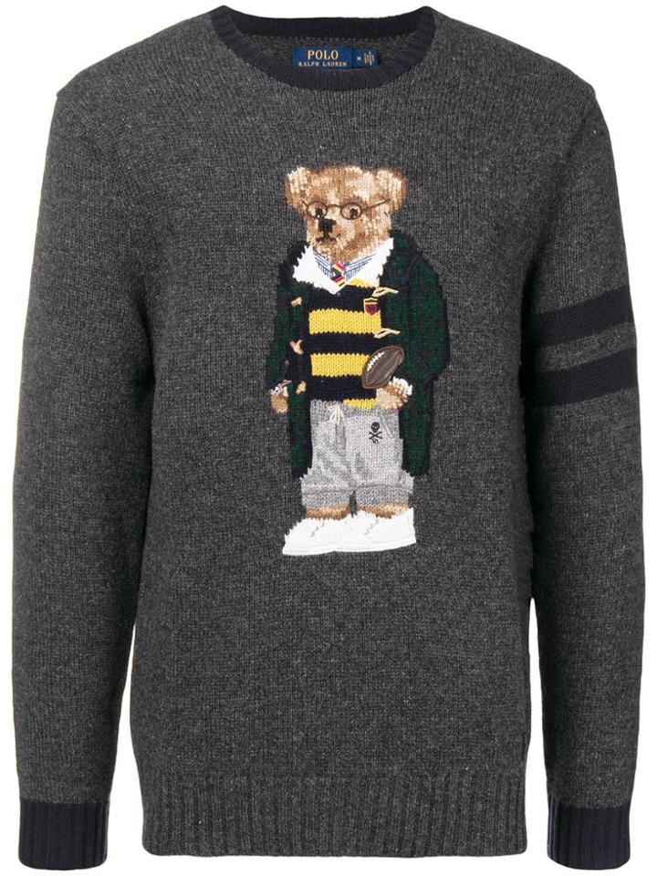 Polo Ralph Lauren Bear Knit Sweater - Grey