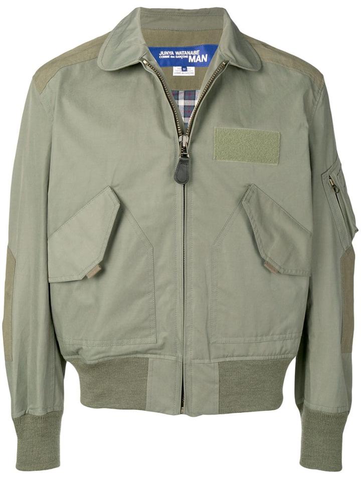 Junya Watanabe Zipped Bomber Jacket - Green
