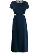 Ermanno Scervino Short-sleeved Midi Dress - Blue