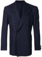 Mp Massimo Piombo Double-breasted Wool Blazer - Blue