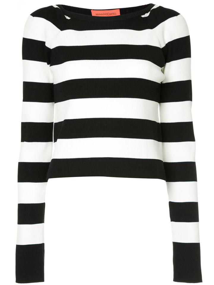 Manning Cartell Striped Knitted Top - Black