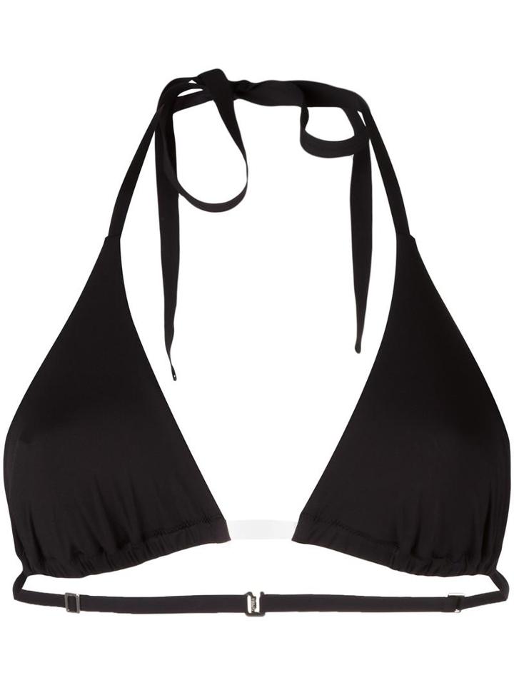 La Perla 'beach Escape' Triangle Bikini Top, Women's, Size: 36b, Black, Nylon/polyurethane/spandex/elastane