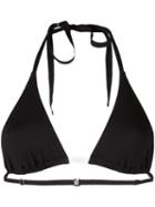 La Perla 'beach Escape' Triangle Bikini Top, Women's, Size: 36b, Black, Nylon/polyurethane/spandex/elastane