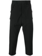 Rick Owens - Tailor Style Drop Crotch Cargo Pants - Men - Cupro/virgin Wool - 52, Black, Cupro/virgin Wool