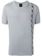Geoffrey B. Small Plaid Stripe T-shirt, Men's, Size: Xl, Grey, Cotton