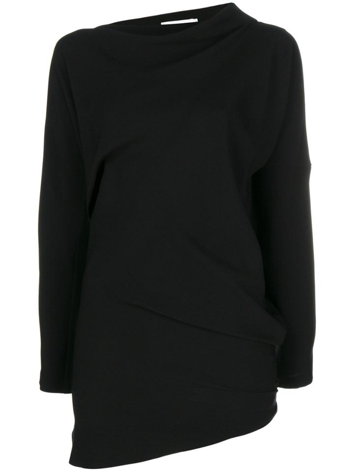Jil Sander Draped Sweater - Black
