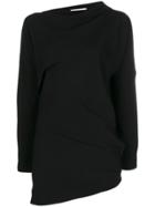Jil Sander Draped Sweater - Black