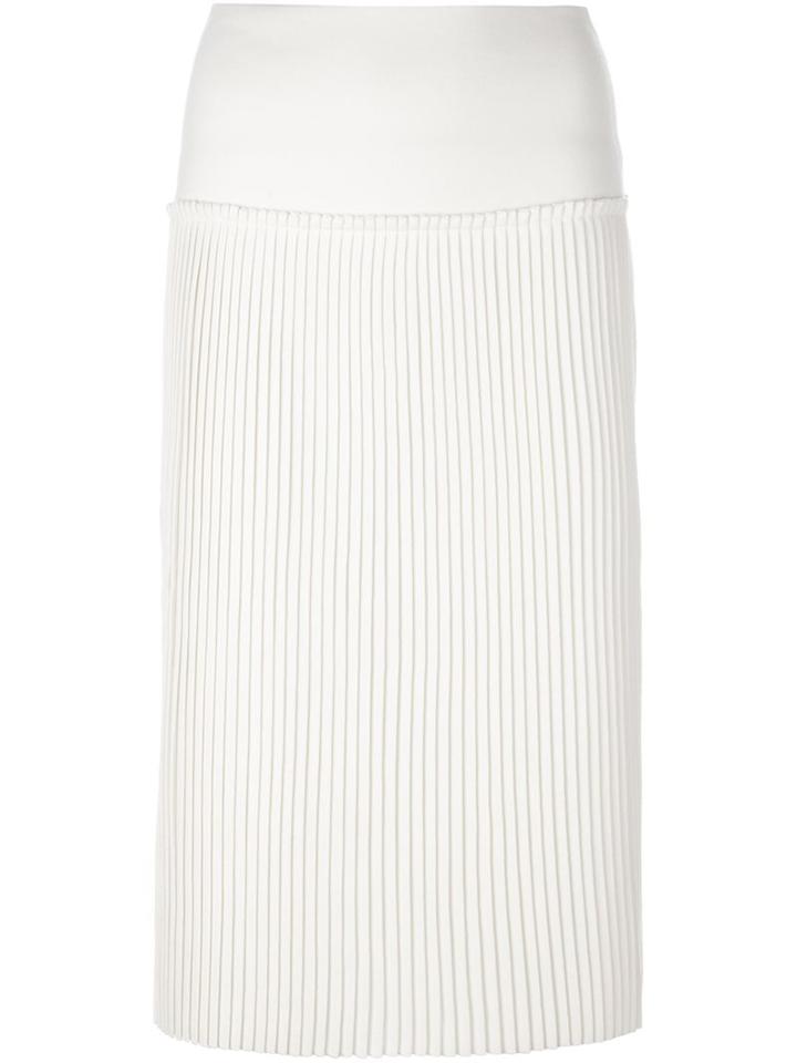 Salvatore Ferragamo Ribbed Pencil Skirt