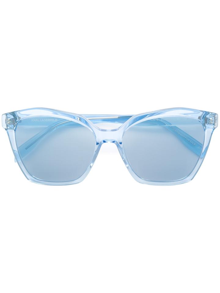 Karl Lagerfeld Basic Cameo Sunglasses - Blue