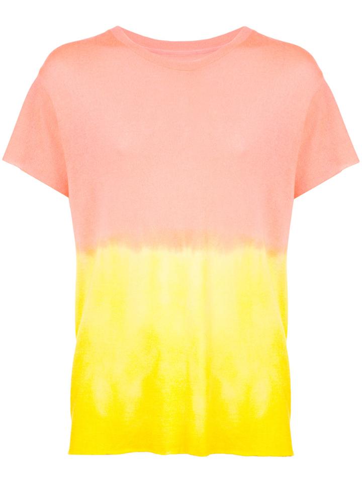 The Elder Statesman Dyed Favorite T-shirt - Pink & Purple
